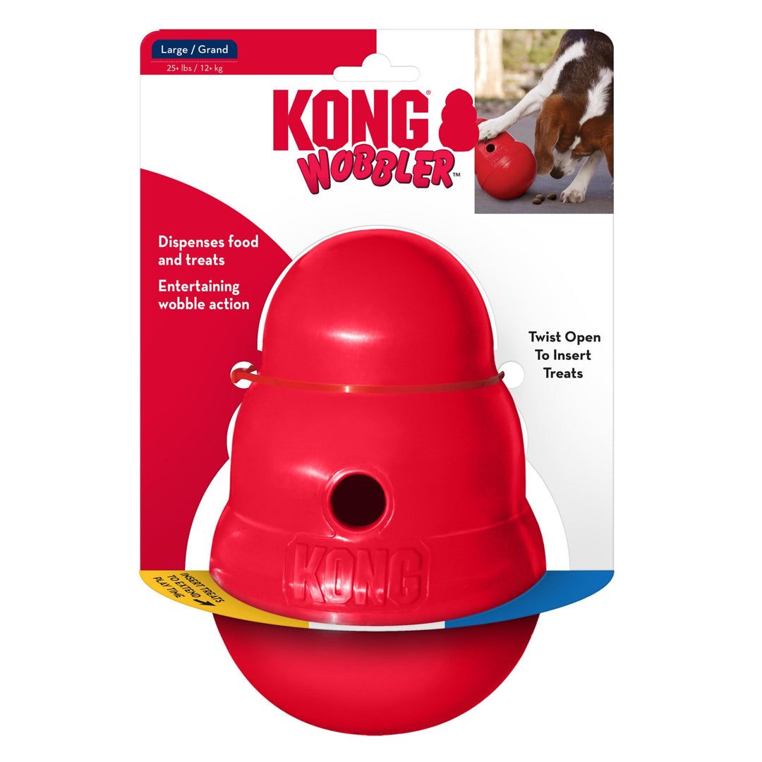 KONG WOBBLER FOOD AND TREAT DISPENSER LARGE