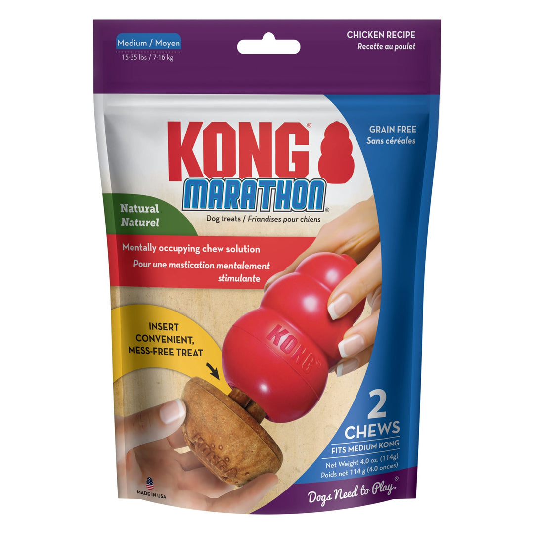 KONG MARATHON DOG TREATS CHICKEN MEDIUM