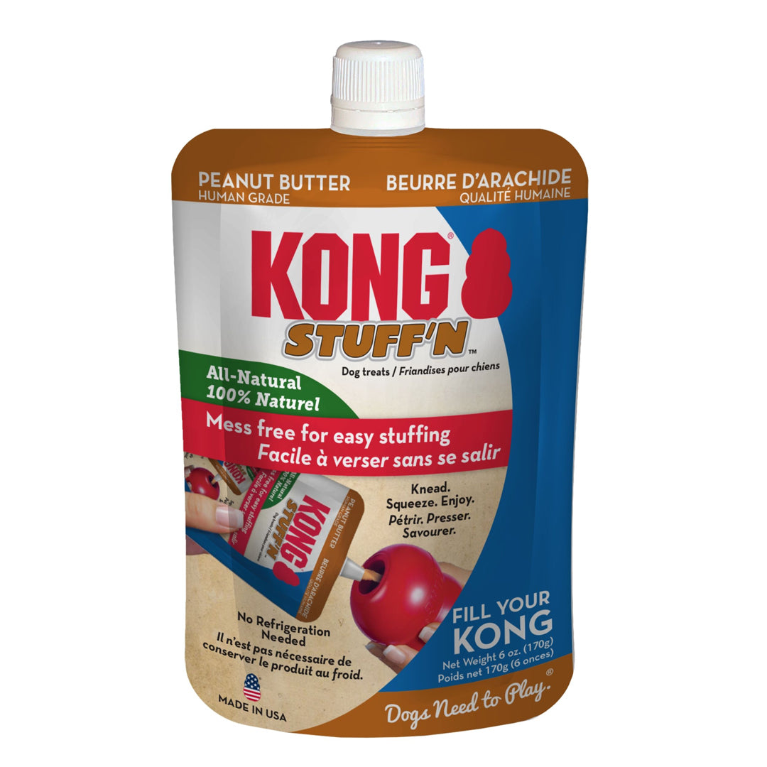 KONG STUFF'N DOG TREAT PASTE POUCH PEANUT BUTTER