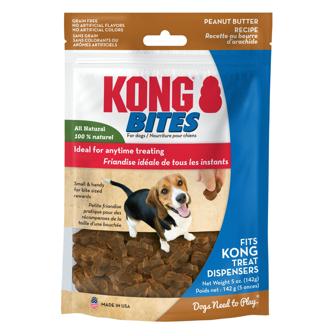 KONG BITES DOG TREATS REGULAR PEANUT BUTTER