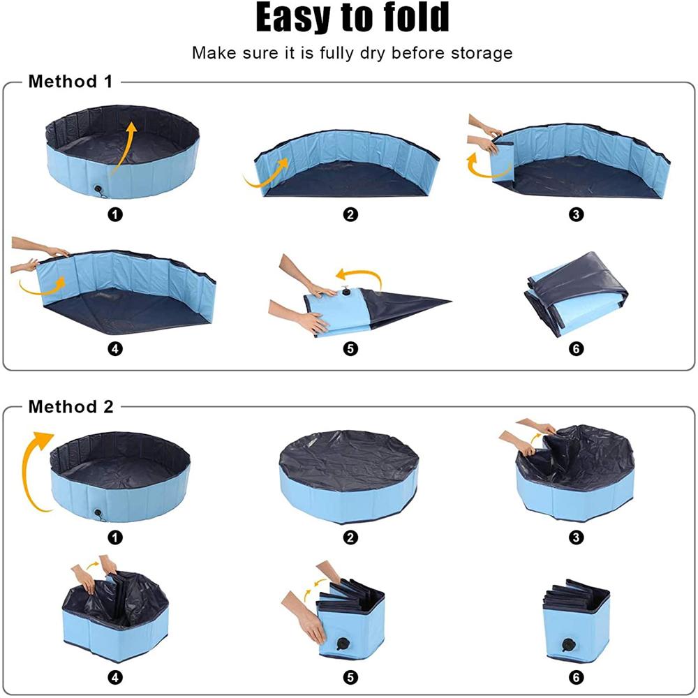 FOLDABLE PET OUTDOOR SWIMMING POOL