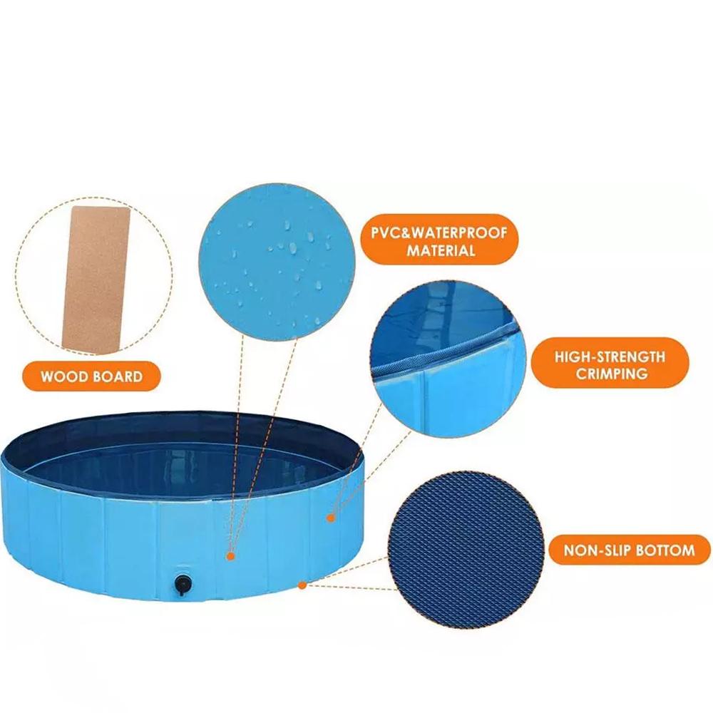 FOLDABLE PET OUTDOOR SWIMMING POOL