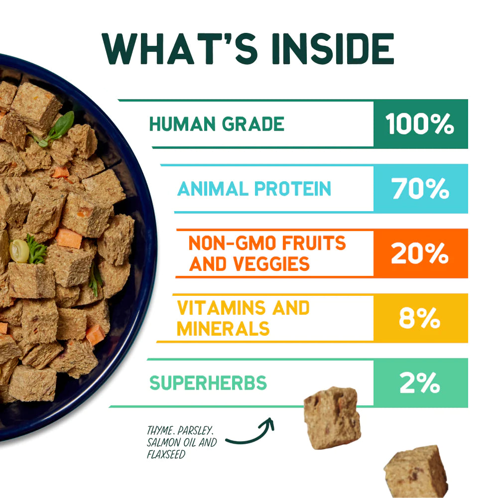 A PUP ABOVE DOG GRAIN FREE CUBIES BEEF 2LB 4 COUNT