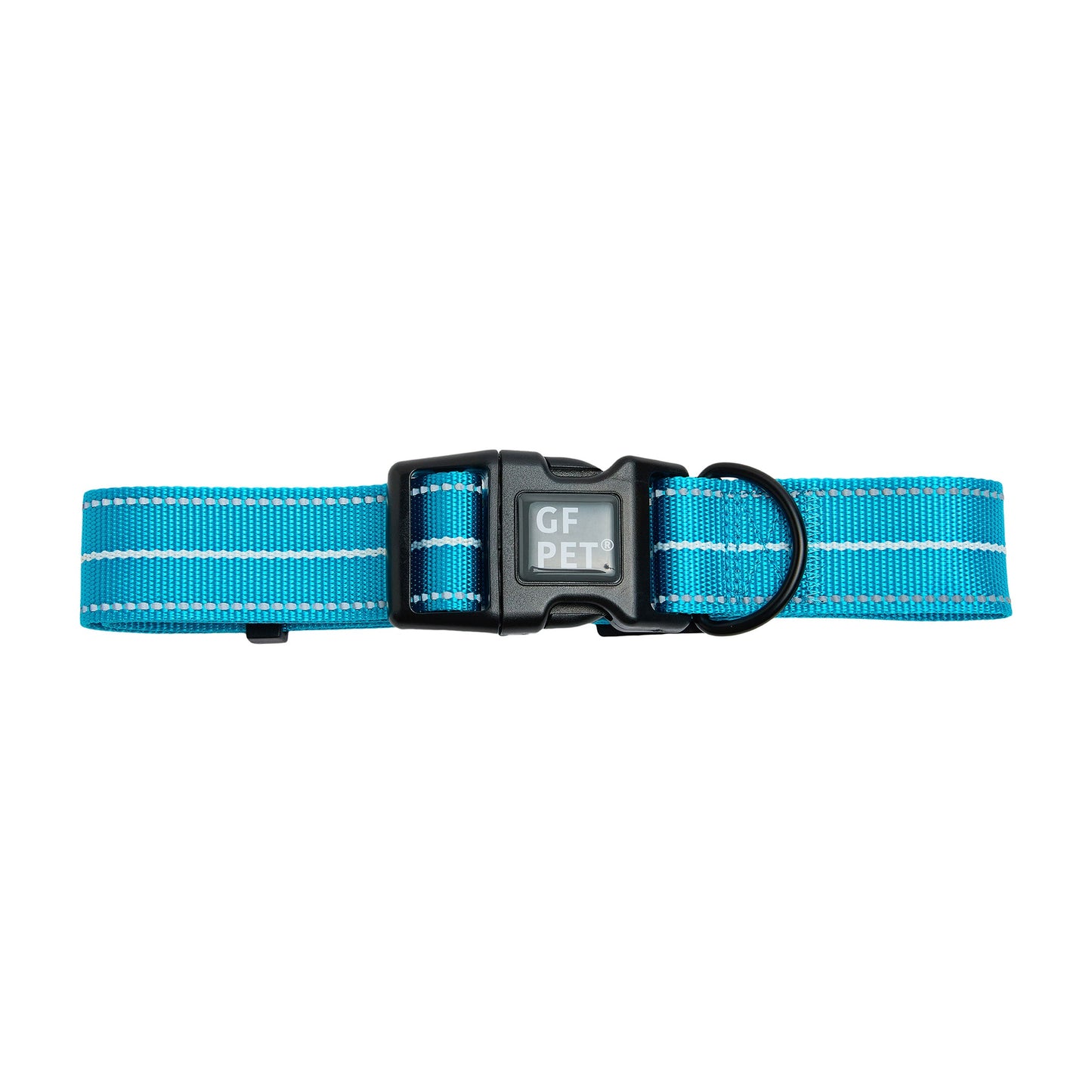 REFLECTIVE DOG COLLAR - NEON BLUE