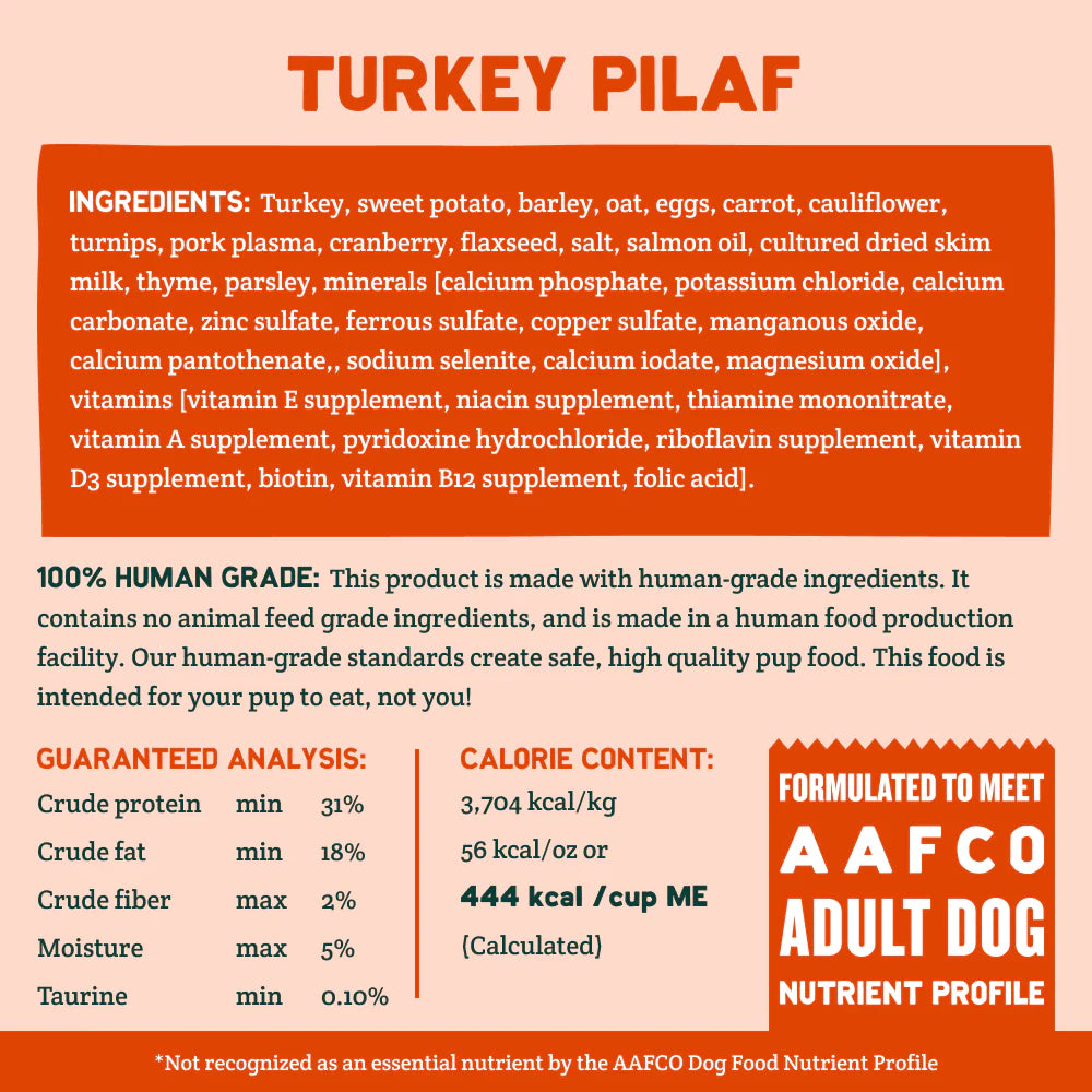 A PUP ABOVE DOG CUBIES TURKEY 2LB 4 COUNT