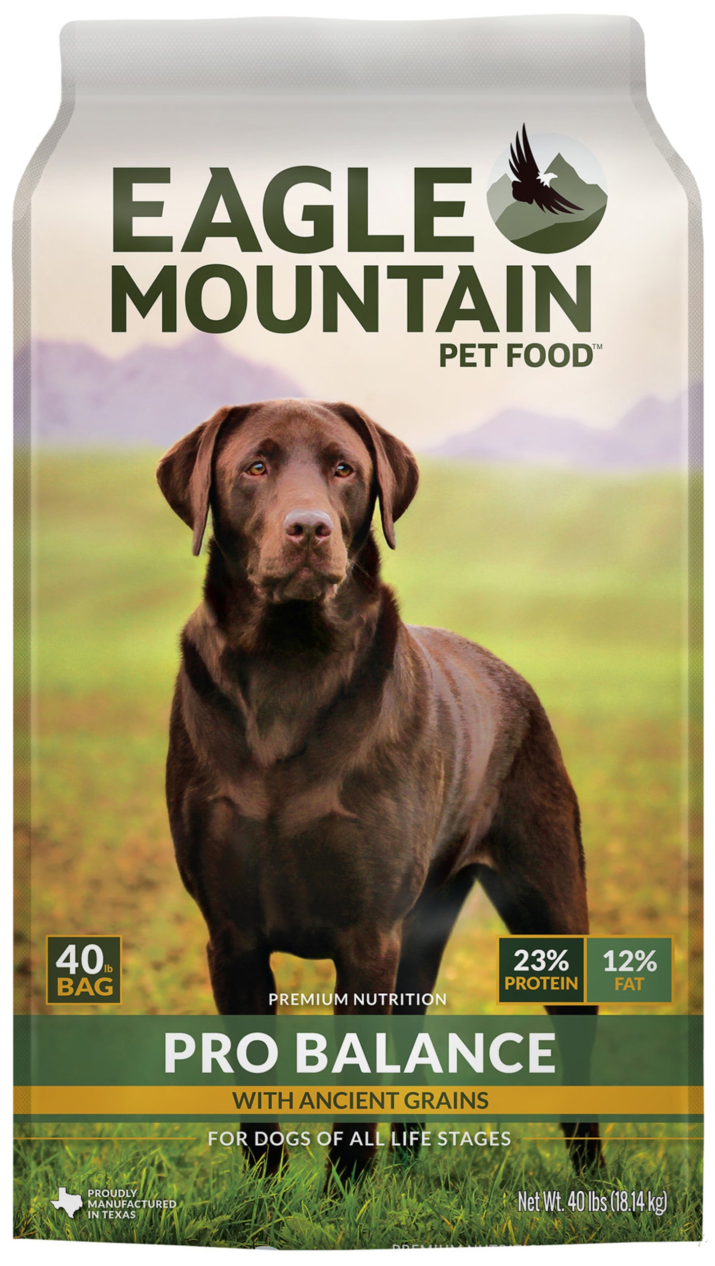 EAGLE MOUNTAIN PRO BALANCE WITH ANCIENT GRAINS DOG FOOD 40 LB