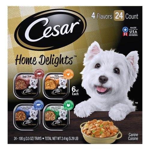 CESAR FILETS IN GRAVY PRIME RIB FLAVOR WET DOG FOOD