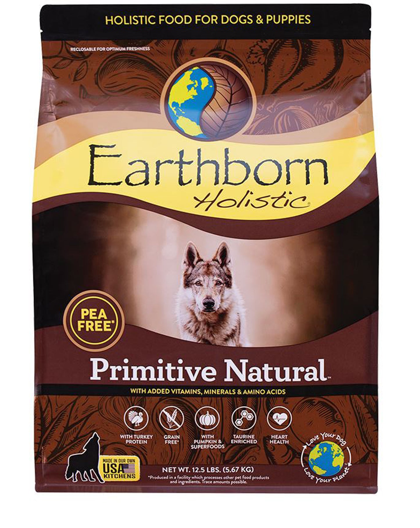 EARTHBORN HOLISTIC PRIMITIVE NATURAL DRY DOG FOOD 12.5LBS