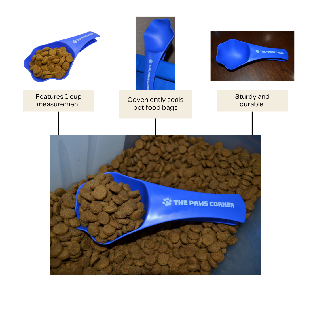 2 IN 1 PAW-SHAPED PET FOOD SCOOP