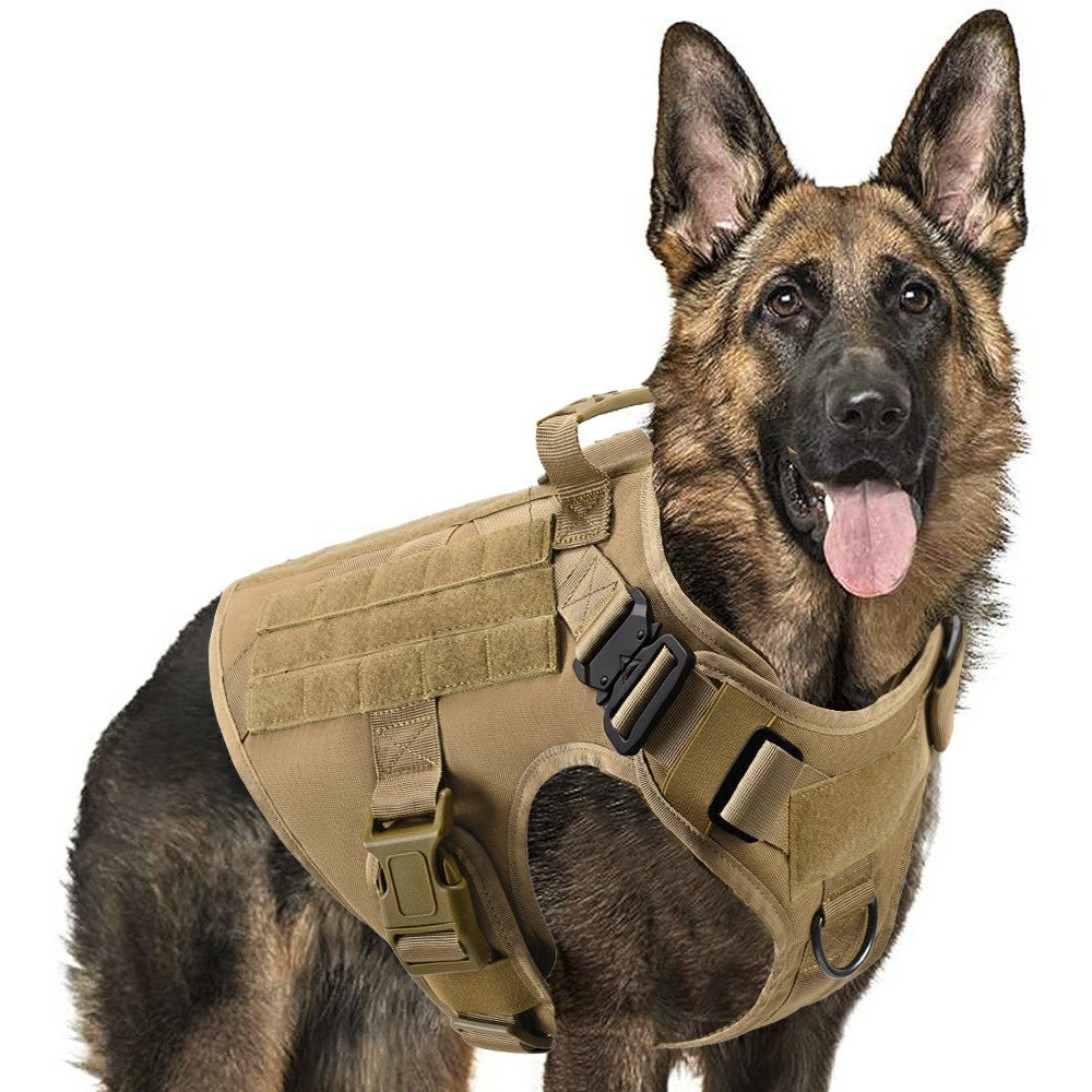 MILITARY DOG TACTICAL HARNESS AND LEASH SET