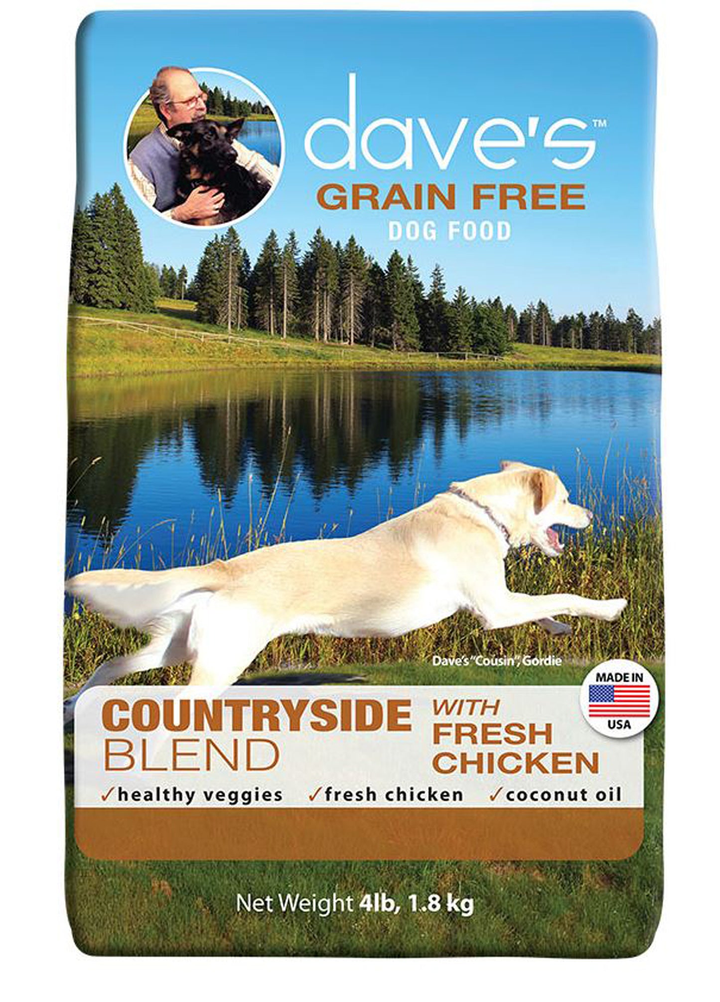 DAVE'S GRAIN FREE DRY DOG FOOD COUNTRYSIDE BLEND 28LBS