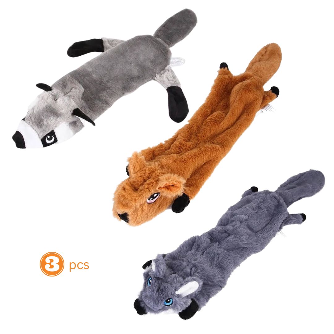 3 PCS ASSORTED DOG TOYS