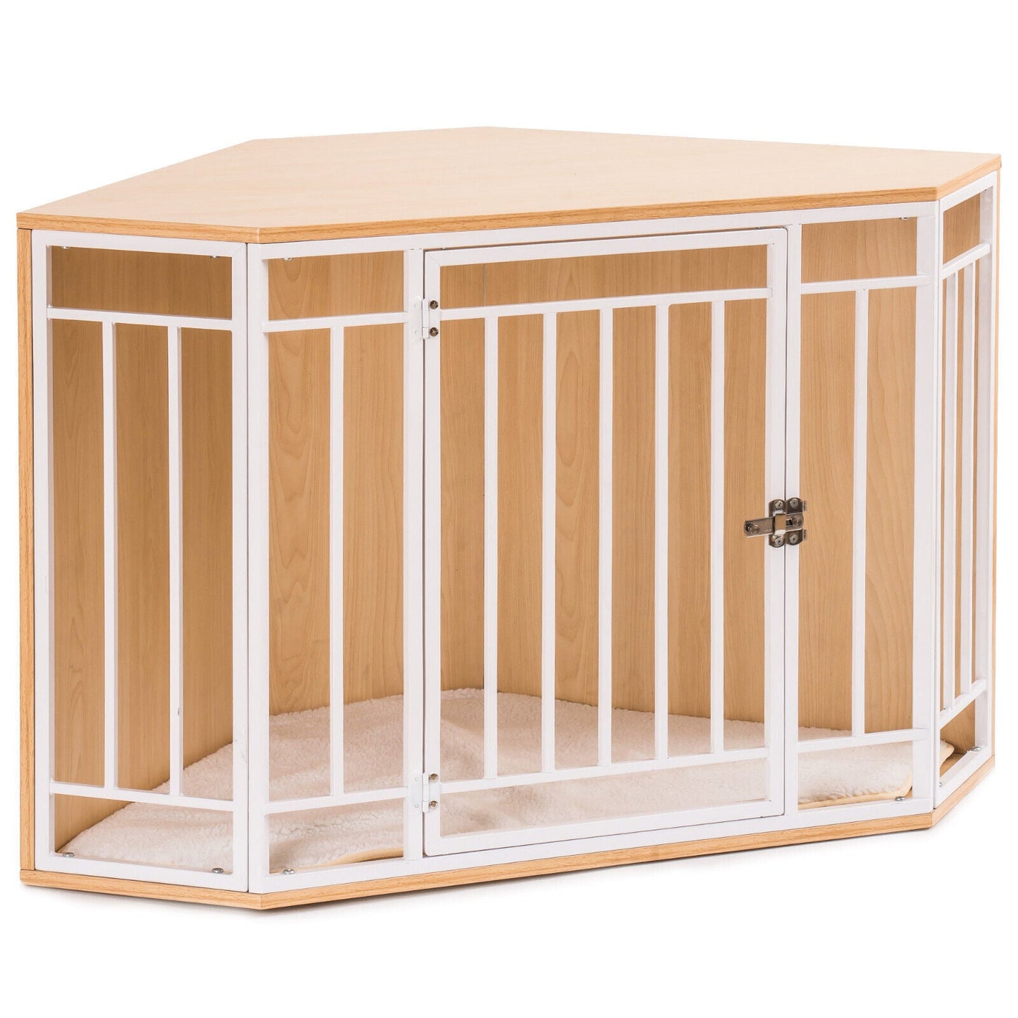 WOODEN AND METAL DOG HOUSE FOR SMALL/MEDIUM DOGS