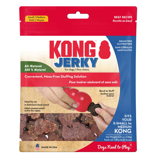 KONG JERKY DOG TREAT BEEF SMALL/MEDIUM