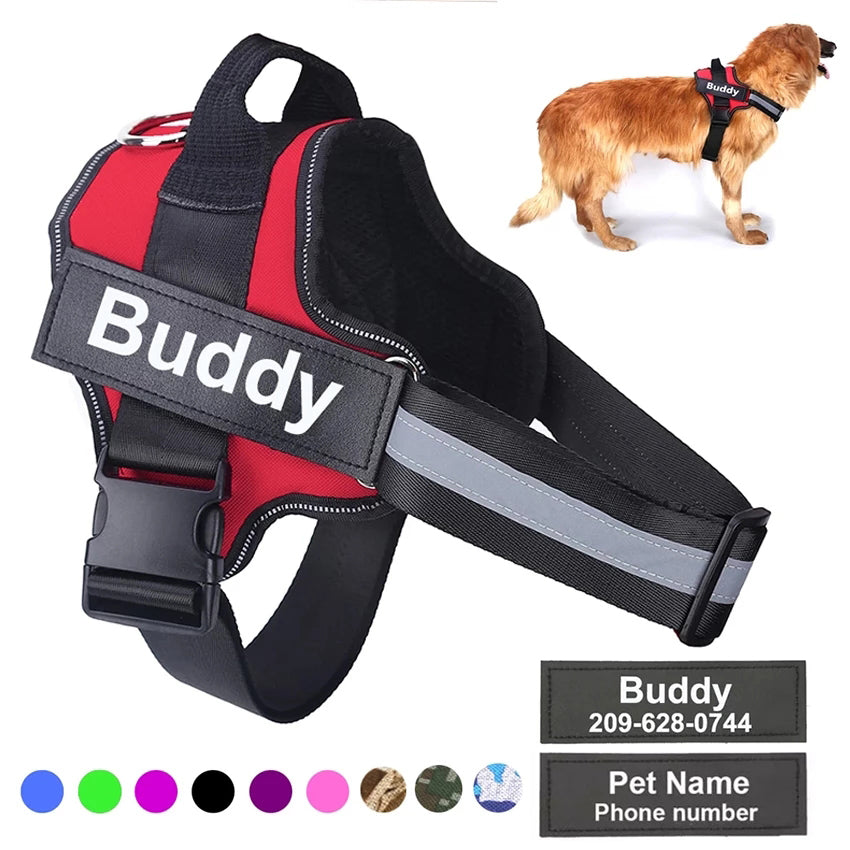 PERSONALIZED NO PULL DOG HARNESS