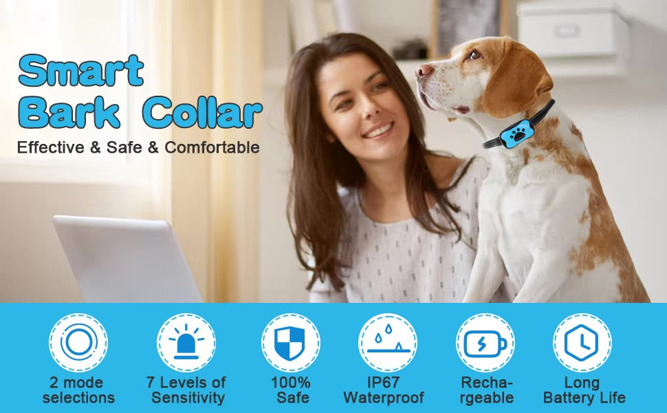 PET-FRIENDLY ANTI-BARK DOG TRAINING COLLAR