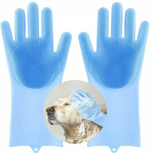 DOG GROOMING SILICONE GLOVES